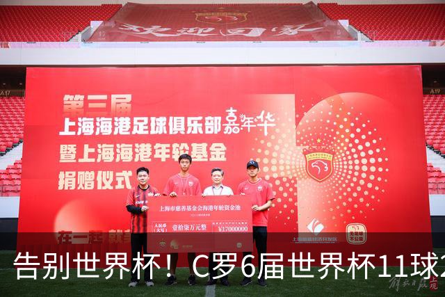 告别世界杯！C罗6届世界杯11球2助攻，本届世界杯收获淘汰赛首球