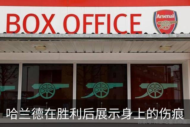 哈兰德在胜利后展示身上的伤痕